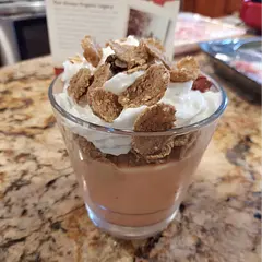 Added a layer of cereal and whipped cream
Super easy and quick to make