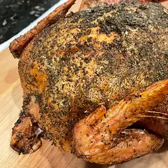 The spice blend is easy, and the smoker adds a nice color and flavor vs a standard oven. If you have a smoker, you should try it! 