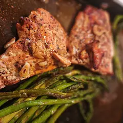 Mostly moist a few bites were semi dry. Every now and then I have this issue w/my Salmon. I paired this w/cilantro lime rice & air fried asparagus😋. Thanks for the recipe. 