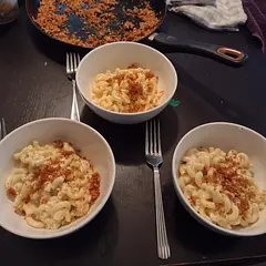 Laura said it was "mastered" it's perfect, going to try Thanksgiving.  4 servings really only feeds 3 of us because it's that good.   Let the sauce sit and congeal after the five minutes to make it "Amazing"