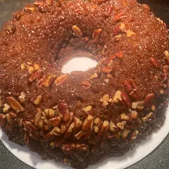 Made one side with less pecans for my husband. But it came out perfect!  Can’t wait to try it for Thanksgiving tomorrow. 