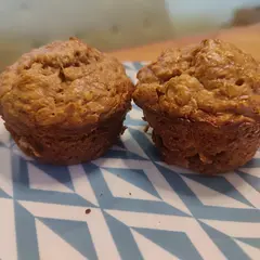 Quick and easy breakfast muffin with staple ingredients that I can make the night before. Not super sweet, personally I'd add a touch more vanilla and I did add extra cinnamon but over all good recipes and I'd definitely make again. 