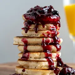Almost every single weekend we make this with the leftover berries from the week and serve it over french toast or pancakes. SOOO GOOD!!