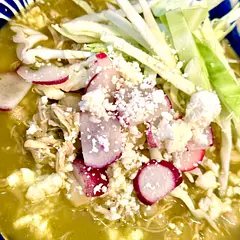 Family loved it! Beer really brought some depth of flavor, since I made a larger batch, I won’t be afraid to deglaze with a whole pint. I used a 5.5lb chicken, two bone-in thighs, and three breasts. 
I missed out on fresh epazote but I had dried.