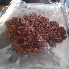 Unfortunately mine did not set. Maybe I used the wrong kind of oats? Turned out into goopy blobs. I just scooped it into the bowl and basically gave my kids cold chocolate oatmeal.