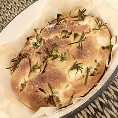 Absolutely love this recipe! The focaccia is soft and delicious as I put lots of garlic and rosemary on it. Really delicious dipped in olive oil and balsamic vinegar. My sisters, nieces and nephew was really excited after it was done baking and it was gone fast! Will definitely make it again. 
My focaccia didn’t have big bubbles but the small ones makes up for a soft bread. Is it the proofing technique? 