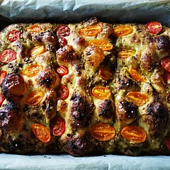 Excellent recipe. I put some basil pesto and fresh cherry tomatoes. It disappeared in seconds.