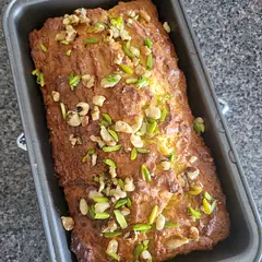 Delicious! 3rd cake. Tried 🍋 one too! I use 1 cup icing sugar and 1/2 orange/lemon for icing. I add nuts to the orange one. No zest in icing. My blender leaves bits in the batter.