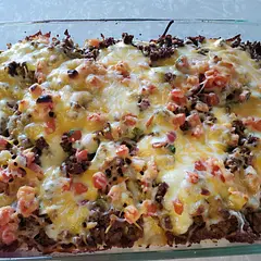I added more meat than the recipe called for. Other than that I did everything else the same. So easy, so good!