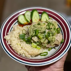 So good & easy to make. I also made a ginger scallion sauce to go with it. 