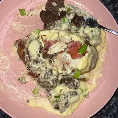 My boyfriend loved it, So yummy. I cooked bacon then cooked steak after in same pan to save pans