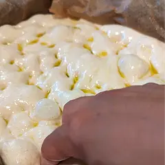 This is always a winner 🏆 no matter the toppings, it always turns out great. It's easy to make and it always turns out just perfect. 
The kids love helping with the dimples and certainly can't stop eating it 😊
So happy I found this recipe!