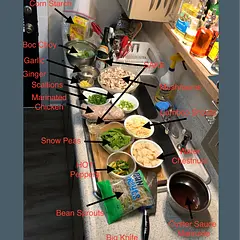 Did add a few items and took me longer to prep than cook, but end result was incredible. Even with a small kitchen was able to make it happen. Thank you for the recipe and tips on making this great recipe.