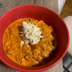 I used ground turkey & Italian ground turkey is was so delicious 