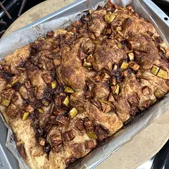 This was so easy and absolutely delicious! I’m a sweets kinda gal so when I saw a sweet version of focaccia instead of savory I was so excited!