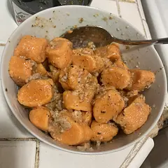 I actually made this a year ago and it was really tasty and easy to make and I have a sweet potato in the fridge right now so I guess I’ll be making it again this week! 