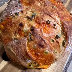 The bread came out so delicious!!!! The outside texture was crispy and the inside chewy and soft! I will definitely be using this recipe more often! I also used it for a grilled cheese sandwhich !! 