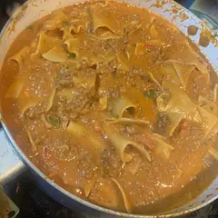 I made this with corn bread and it was so delicious 😋 my whole family loved it and wanted seconds! 