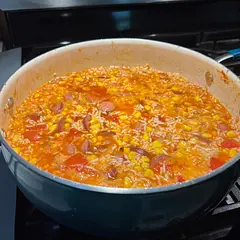 We decided to add a can of turn to ours and I used the fire roasted tomatoes 