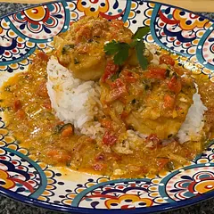 This dish was amazing, added tomato paste to thicken stock. 