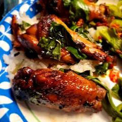 Absolutely delicious. The recipe is best when using high-quality soy sauce and sesame oil. I used 5 teaspoons of dark soy sauce, and I simmered for 20 minutes. I needed to simmer on medium-low. It is definitely worth hunting down some Thai basil. I used Instacart to search for it, and I found some at the Chef's Store. I was actually able to buy it 50% off. 