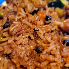 This umami rich rice can be a main dish or a side dish. It is great because you just add all the ingredients to the rice cooker. 