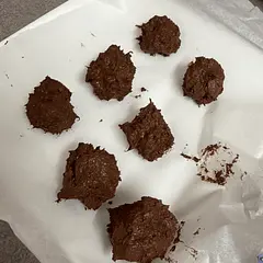 Definitely didn’t turn into truffle texture and possibly a tad too sweet, I’d put less stevia in and maybe a little bit of something to thicken them up slightly