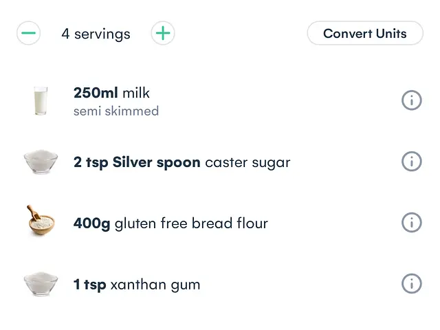 If you scroll down and next to servings, there's a button to convert the measurements.