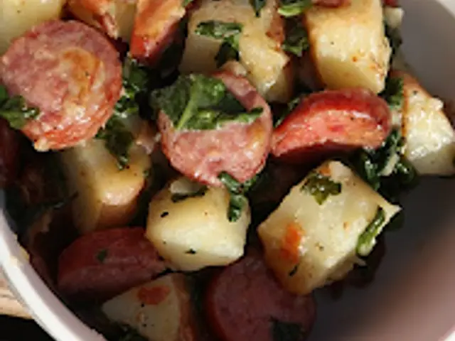 Last one: Super easy and tasty potato and kielbasa meal - no noodles.