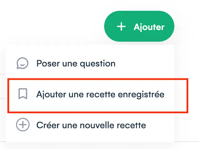 Et vous pouvez aussi créer une nouvelle recette, et ajoute la dans la communauté