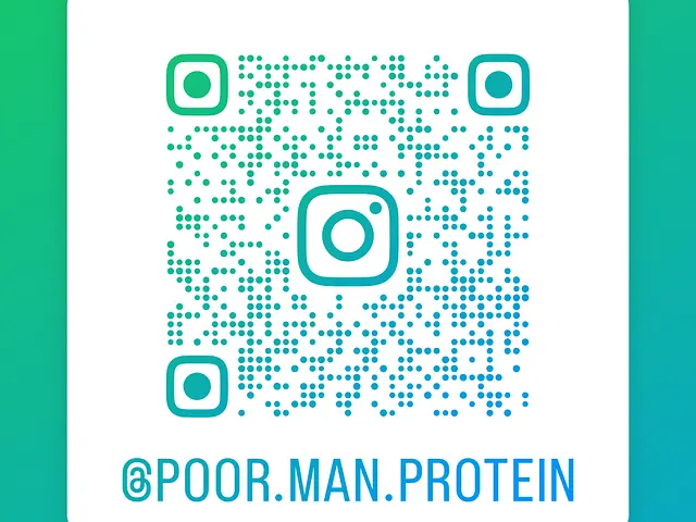 Make sure to check out my Instagram for all the latest updates to Poor Man Protein!