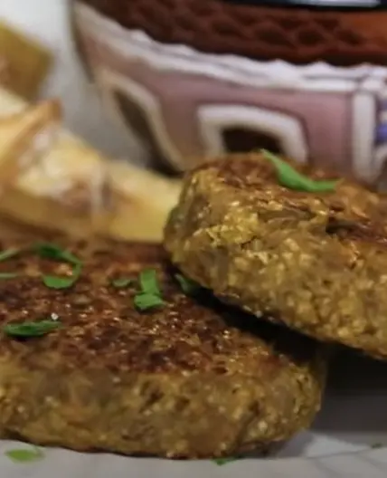 Hambúrguer de Lentilha Vegano