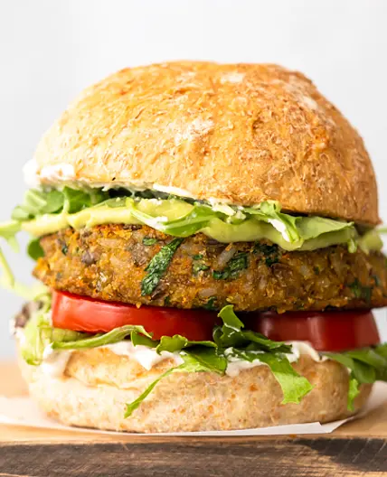 Hambúrguer de Lentilha Vegano