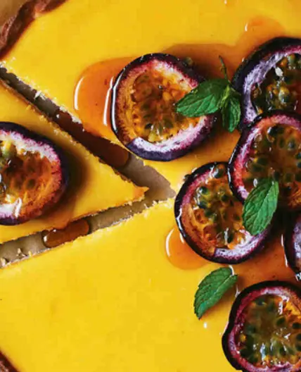 Mango & Passionfruit Curd Tart