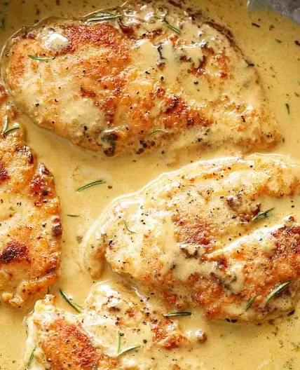 Spicy Mustard Slow Cooker Chicken
