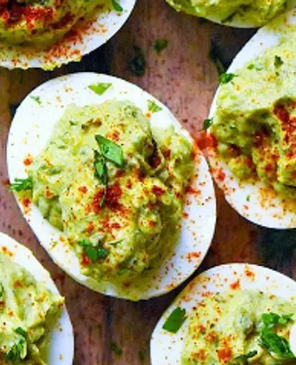 Avocado deviled eggs
