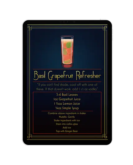 Basil Grapefruit Refresher