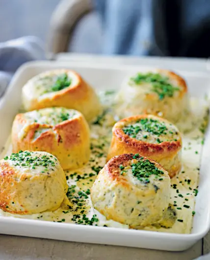 Twice Baked Cheese Souffles