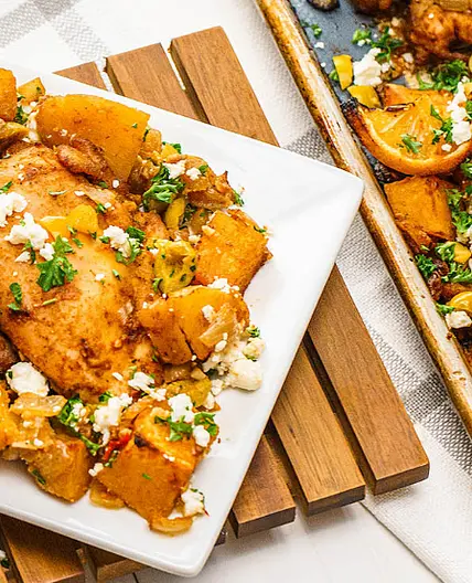 One Pan Harissa Chicken