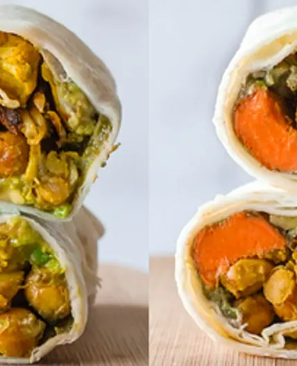 Curried Sheet Pan Wrap