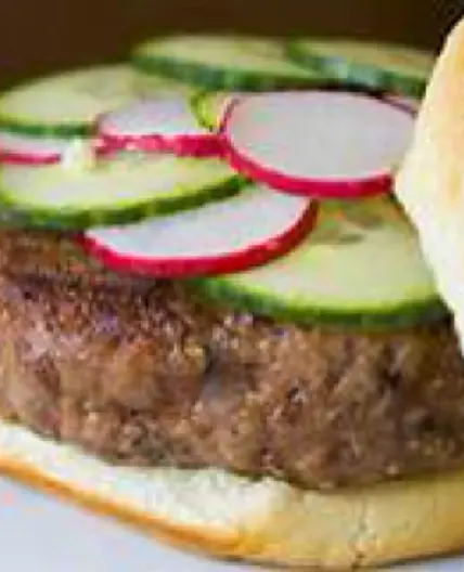 Feta-Stuffed Sirloin Burgers with Sun-Dried Tomato Mayonnaise