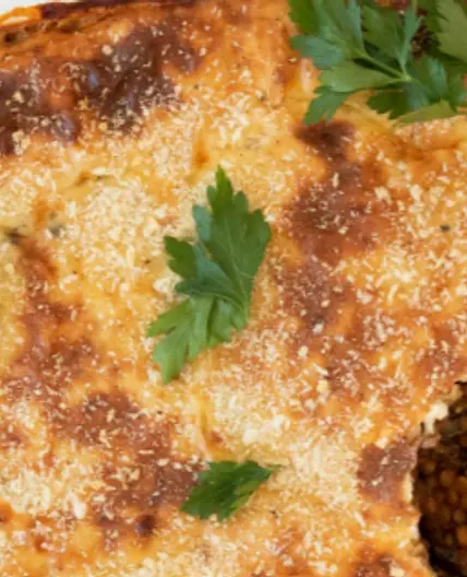 EGGPLANT AND LENTIL MOUSSAKA