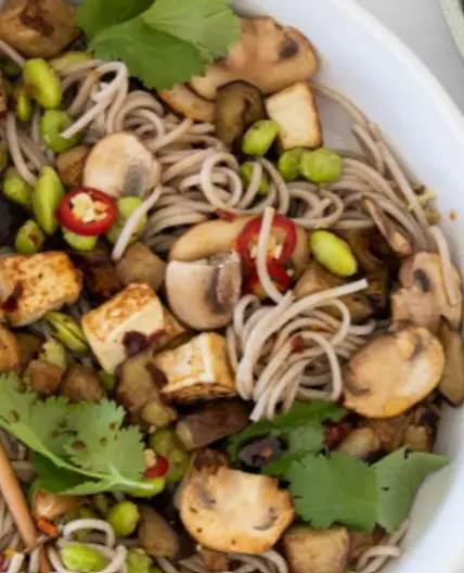 EGGPLANT AND TOFU STIR FRY