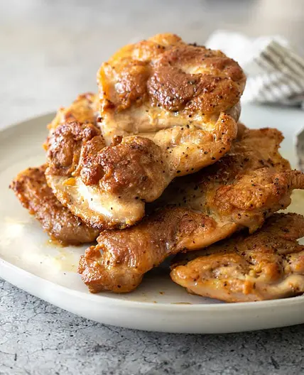 Pan-Seared Chicken Thighs (Baby Food)