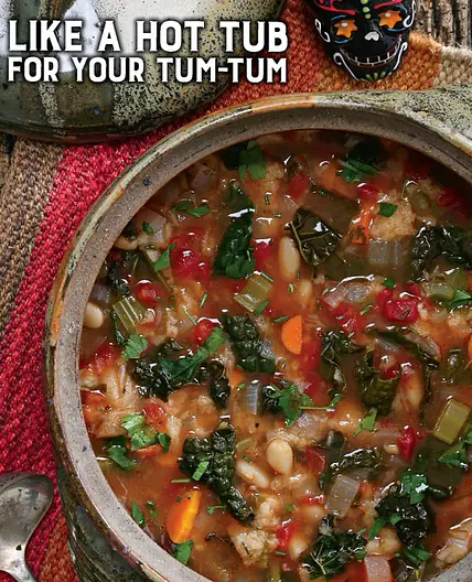 Ribolata soup with bread