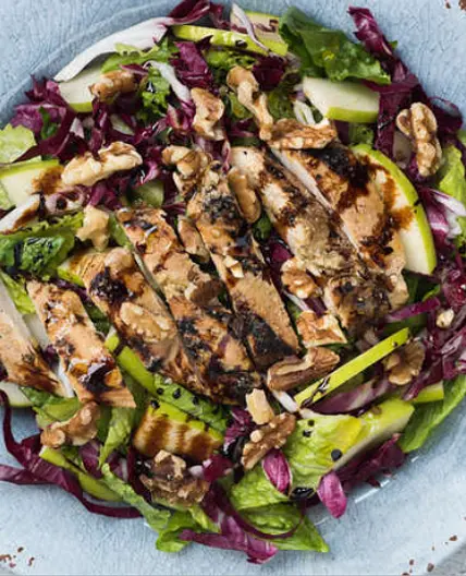 Radicchio, chicken and apple salad