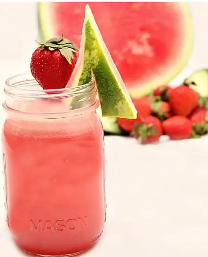 Strawberry, Watermelon and Cucumber Juice