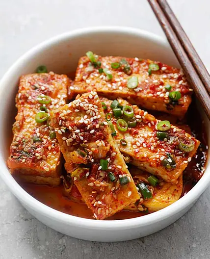 Spicy Korean tofu