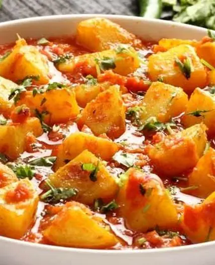 Potato tomato curry