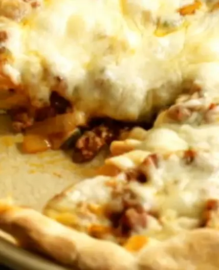 Deep-Dish Sausage Pizza